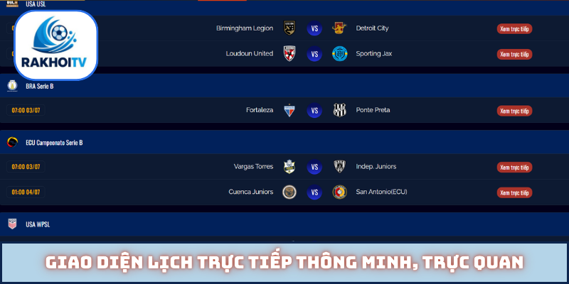 Giao diện lịch trực tiếp thông minh, trực quan
